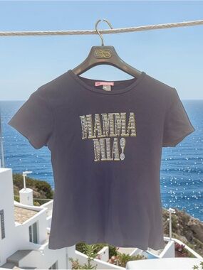 MAMMA MIA! Short Sleeve Tee - Black